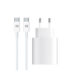 Зарядное устройство Armorstandart AMHJ83 20W USB-C White + cable USB-C to USB-C (ARM77725)