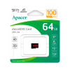 Карта памяти Apacer 64GB microSD class 10 UHS-I V10 A1 (AP64GMCSX10UB-RA)