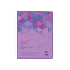 Папка с файлами Optima А4 с 30 файлами "FLEX", фиолетовая (O32123-12)