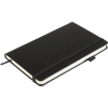 Книга записна Buromax Etalon 125x195 мм 96 аркушів в лінію обкладинка зі штучної шкіри Чорна (BM.291260-01)