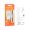 Зарядний пристрій BOROFONE BA68A Glacier USB + cable USB to USB-C 10.5W White (6974443385731)
