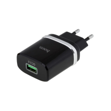 Зарядний пристрій HOCO C12Q Smart USB QC3.0 18W Black (6931474716255)