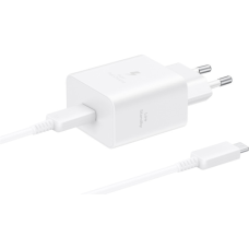 Зарядное устройство Samsung USB-C 45W + cable USB-C to USB-C white (EP-T4511XWEGEU)