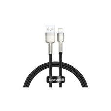 Дата кабель USB 2.0 AM to Lightning 0.25m 2.4A Cafule Series Meta black Baseus (CALJK-01)