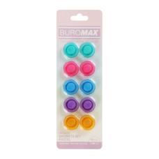 Магніт Buromax набір Пастель, 10 шт 20 мм в упаковці (BM.0035)