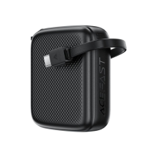 Батарея універсальна Acefast 10000mAh, 20W, PD, QC/3.0, build Type-C cable, M15, Black (6974316283973)