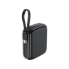 Батарея універсальна Acefast 10000mAh, 20W, PD, QC/3.0, build Type-C cable, M15, Black (6974316283973)