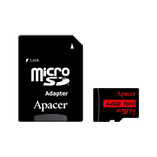 Карта памяти Apacer 64GB microSD class 10 UHS-I V10 A1 (AP64GMCSX10UB-R)