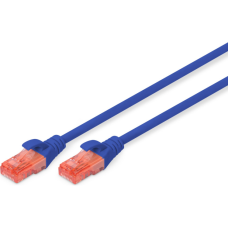 Патч-корд 2м, CAT 6 UTP, AWG 26/7, Cu, LSZH, blue Digitus (DK-1617-020/B)