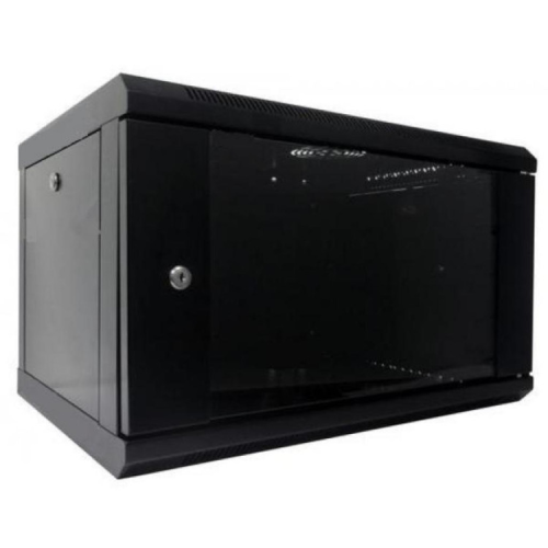 Шафа настінна Hypernet 6U 19" 600x600 (WMNC66-6U-FLAT-BLACK)