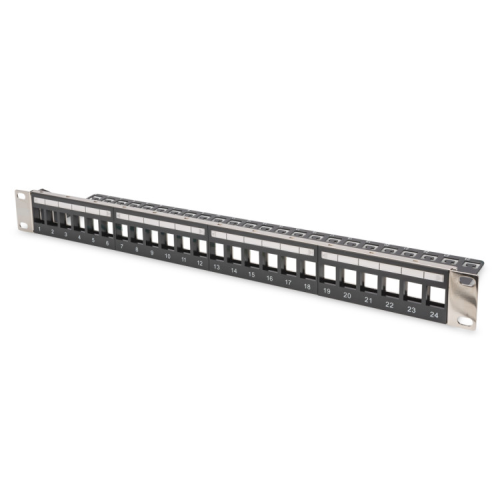 Патч-панель 19" 1U 24 порти набірна Kyestone Digitus (DN-91411-LF)