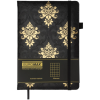 Книга записна Buromax ROYAL, А5, 96 аркушів, клітинка, чорний (BM.295125-01)