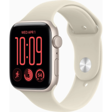 Смарт-годинник Apple Watch SE 3 2026 GPS + Cellular 40mm Starlight Aluminium Case with Sand Sport Band - S/M (MJLC4RK/A)