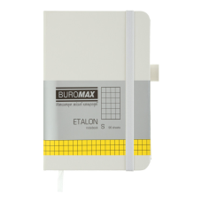 Книга записна Buromax ETALON 95 х 140 мм, 96 аркушів, клітинка, білий (BM.296160-12)