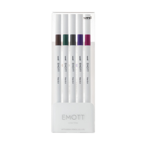 Лайнер UNI набір Emott Vintage Color 0.4 мм 5 кольорів (PEM-SY/5C.03VC)
