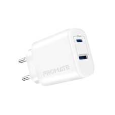 Зарядний пристрій Promate biplug-2.white