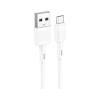 Дата кабель USB 2.0 AM to Micro 5P 1.0m 2.4A PVC X83 white HOCO (6931474770899)