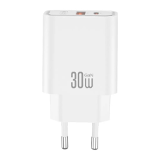 Зарядний пристрій XO 1xUSB 22.5W + 1xUSB-C PD30W white (CE42.white)