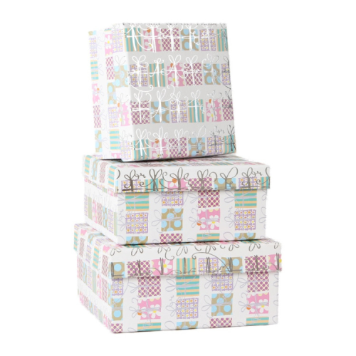 Подарункова коробка Buromax 3 шт тиснення фольгою (BM.233356)