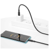 Дата кабель USB-C to USB-C 1.0m 100W braided black XO (NBQ199_С_Black)