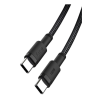 Дата кабель USB-C to USB-C 1.0m 100W braided black XO (NBQ199_С_Black)