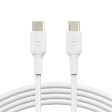 Дата кабель USB-C to USB-C 1.0m PVC white Belkin (CAB003BT1MWH)
