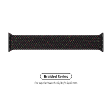 Ремешок для смарт-часов Armorstandart Braided Solo Loop для Apple Watch 49/46/45/44/42 (Series 1-3) Black Unity Size 10 (172 mm) (ARM64906)
