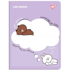 Папка с файлами Yes А4 с 20 файлами Line Friends с карманом (492102)