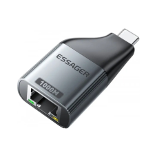 Перехідник USB-C to RJ45 1000Mbps Essager (EZJRJK-MJ0G-P)