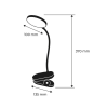 Настільна лампа Eurolamp 5W 400Lm 2800-6500K Type-C+Battery 2400mAh (LED-TLB-5W(P))
