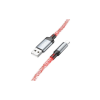 Дата кабель USB 2.0 AM to Lightning 1.0m U112 Shine gray HOCO (6931474788801)