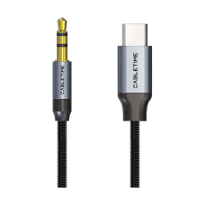 Кабель мультимедійний USB-C to 3.5mm M 1.0m Cabletime (CA915767)