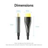 Кабель мультимедійний HDMI M to HDMI M 70.0m 4K fiber optic black Vention (ALSBAX)