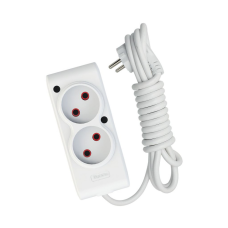 Сетевой удлинитель TECCO 2м 2 поста white (8681277841088)