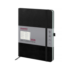 Еженедельник Axent датированный 2026 Grand Strong 195х255, черный (8530-26-01-A)