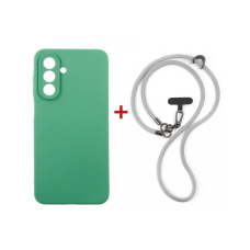 Чохол до мобільного телефона Dengos Case + Cross-body Strap Samsung Galaxy A17/A26 Mint+Grey (DG-KM-CCRB-24)