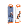Дата кабель USB 2.0 AM to USB-C 1.0m 2.4A X203 black WUW (6972573336203)