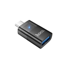 Перехідник OTG USB 3.0 AF to USB-C Black HOCO (6942007647199)