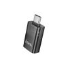 Перехідник OTG USB 3.0 AF to USB-C Black HOCO (6942007647199)