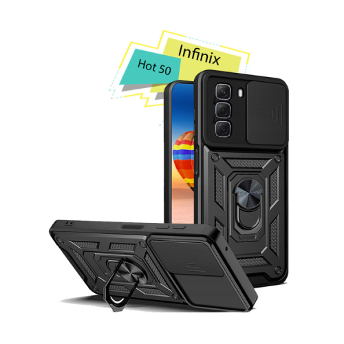 Чохол до мобільного телефона BeCover Military Infinix Hot 50 (X6720) Black (713046)