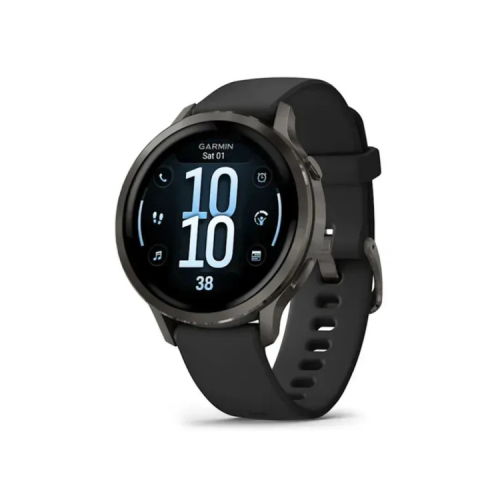 Смарт-годинник Garmin Venu 4 (41mm), Black w/ Slate + Black, GPS смарт-годинник (010-03013-02)
