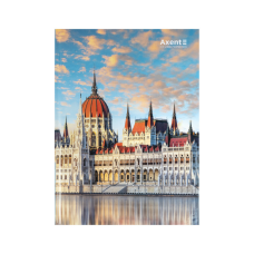 Книга записна Axent A4 City, Budapest, 96 аркушів клітинка (8425-8-A)