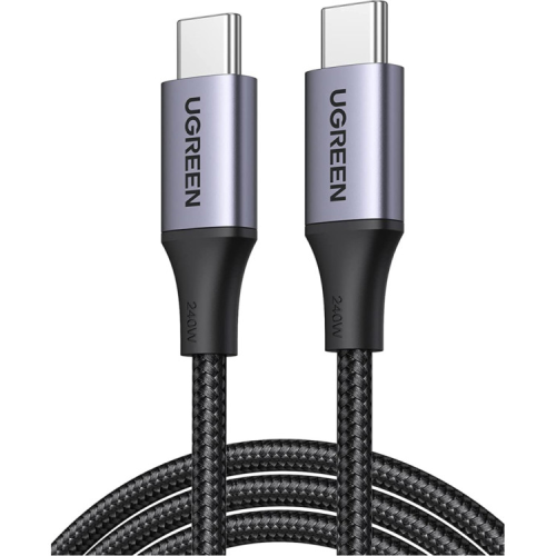 Дата кабель USB-C to USB-C 1.0m 240W US535 space gray Ugreen (15311)