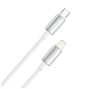 Дата кабель USB-C to Lightning 1.0m PD30W zinc alloy braided white ColorWay (CW-CBPDCL098-WT)