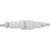 Дата кабель USB-C + USB A to USB-C 1.36m Coiled Aviator blue Keychron (CAB19_KEYCHRON)