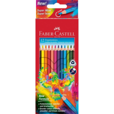 Олівці кольорові Faber-Castell Colour pencils Ergonomics, трифільні, 4 мм, 12 кольорів (116512) (32850)