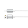 Дата кабель USB 2.0 AM to USB-C 2.0m 3A zinc alloy braided white ColorWay (CW-CBUC099-WT)