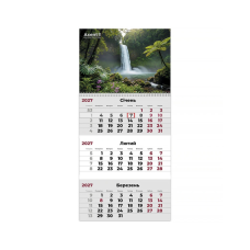 Календар Axent настінний квартальний 2027 р.,1 пр. Watefalls 2 (8801-27-11-A)