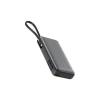 Батарея универсальная Acefast 20000mAh 130W PD, QC/3.0 USB-A+USB-C In/Out,build-in cable M22 Gray (6974316283904)