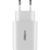 Зарядний пристрій Globex 1xUSB + 1xUSB-C 30W FastPower white (30WAC)